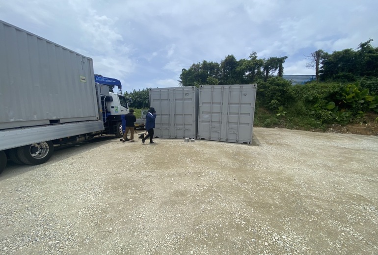 20F中古コンテナグレー塗装 4