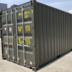 ☆先行予約受付中☆20Fコンテナ ★新品★ アーミーグリーン色 （ISOコンテナ規格海上コンテナ） 6