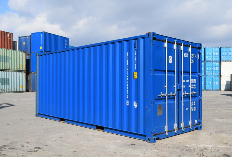先行予約受付中♪ 20Fコンテナ ★新品★ ブルー色 （ISOコンテナ規格海上コンテナ） 1