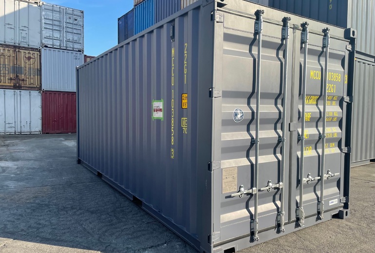 ☆先行予約受付中☆ 20Fコンテナ ★新品★ ダークグレー色 （ISOコンテナ規格海上コンテナ） 2