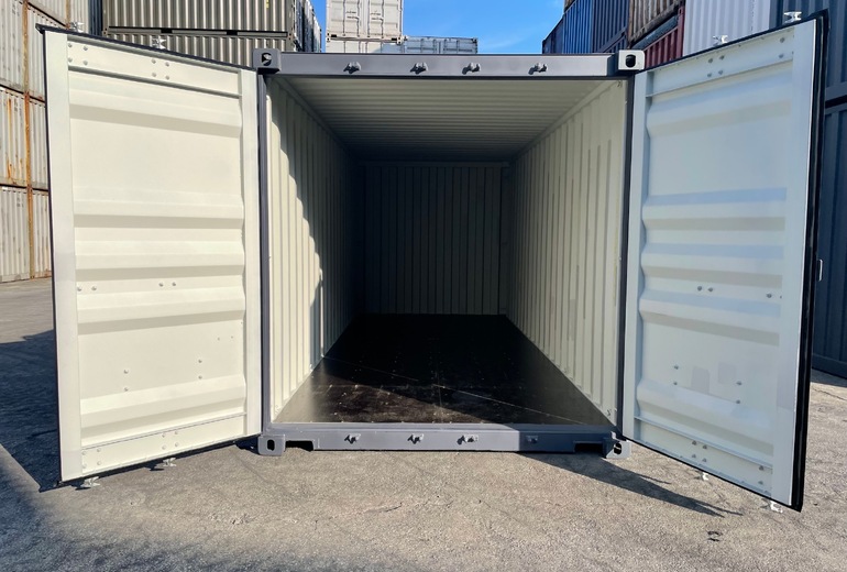 ☆先行予約受付中☆ 20Fコンテナ ★新品★ ダークグレー色 （ISOコンテナ規格海上コンテナ） 5