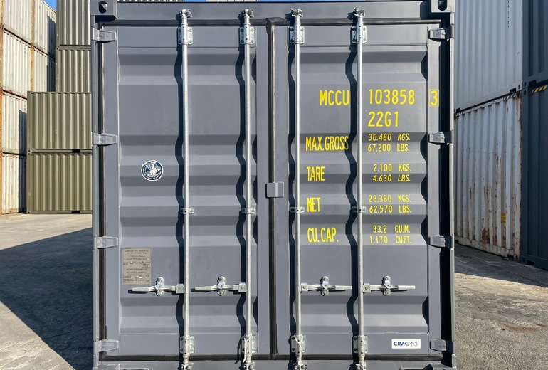 ☆先行予約受付中☆ 20Fコンテナ ★新品★ ダークグレー色 （ISOコンテナ規格海上コンテナ） 1