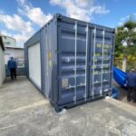 本社案件　同行！大阪府豊中市　シャッターコンテナ（20Fコンテナ改造） 2