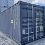 西原町　納品完了（20F新品コンテナ　ダークグレー） 2