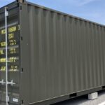 読谷村納品完了です！20F新品コンテナ（アーミーグリーン） 1