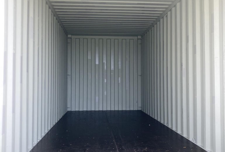 読谷村納品完了です！20F新品コンテナ（アーミーグリーン） 4