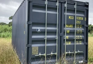 本部町　20F新品コンテナ（ダークグレー）納品！