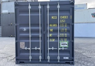 西原町　納品完了（20F新品コンテナ　ダークグレー）