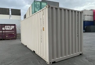 20Fコンテナ　★新品★　クリーム色　（ISOコンテナ規格海上コンテナ）