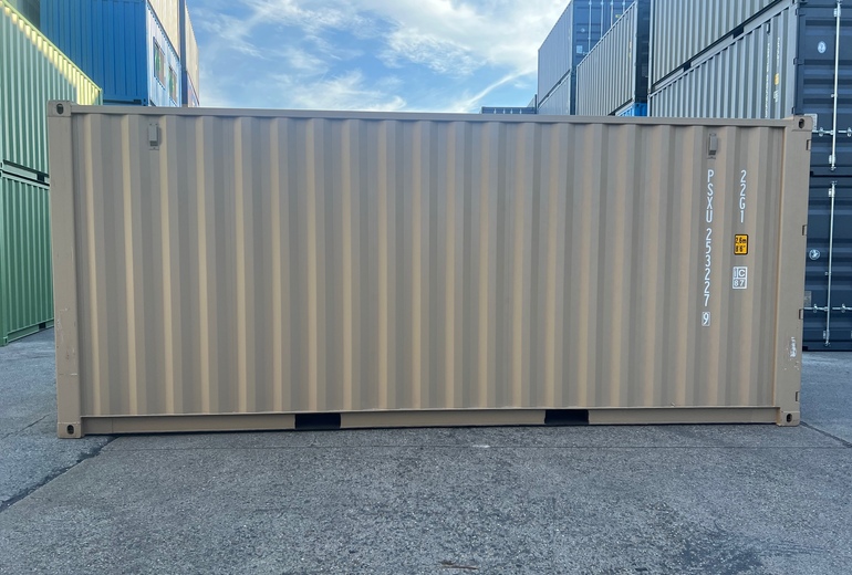 ☆先行予約受付中☆ 20Fコンテナ ★新品★ ダークベージュ色 （ISOコンテナ規格海上コンテナ） 4