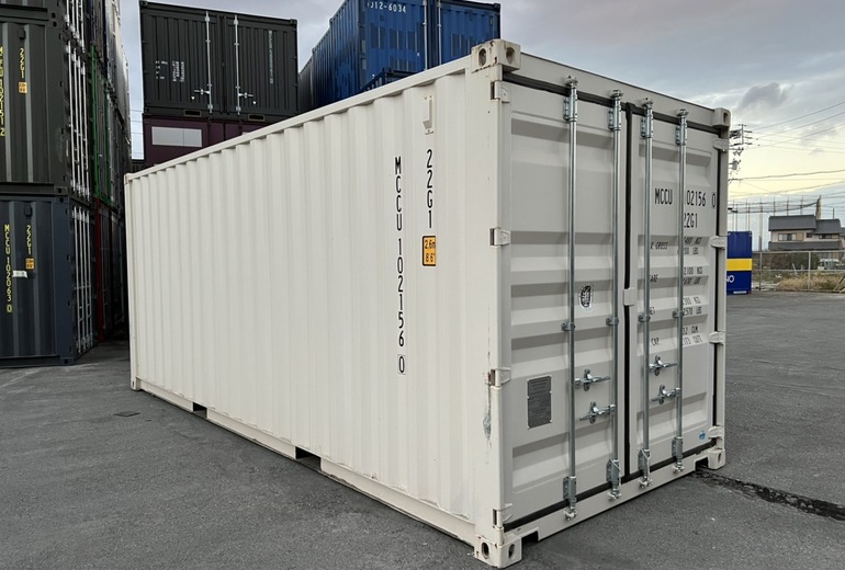 20Fコンテナ ★新品★ クリーム色 （ISOコンテナ規格海上コンテナ） 2