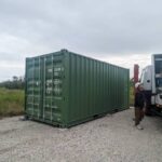 20Fコンテナ　新品（レシーダグリーン色）金武町納品 4