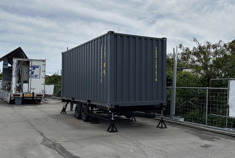 20Fコンテナ　新品（ダークグレー色）　豊見城納品 1