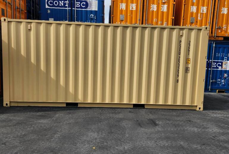 20Fコンテナ　新品（ベージュ色）　宮古島納品 2