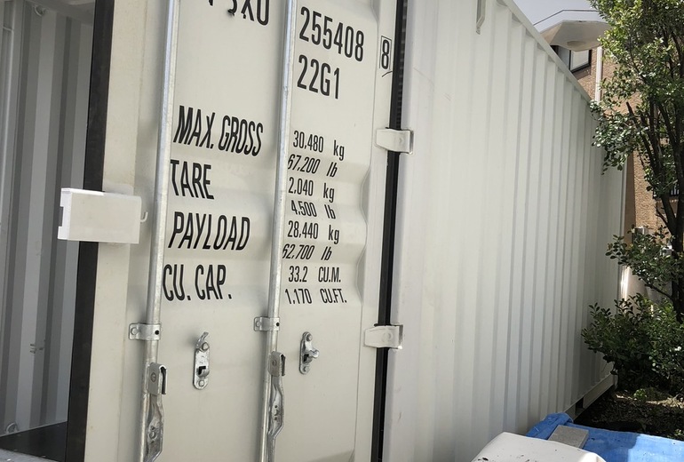 20Fコンテナ　新品（ライトグレー色）浦添市納品 2