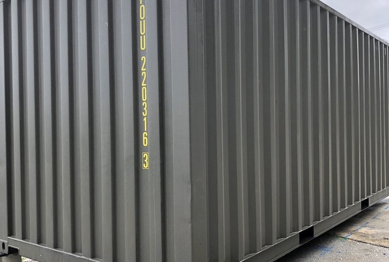 20F新品コンテナ　浦添市　アーミーグリーン色 3