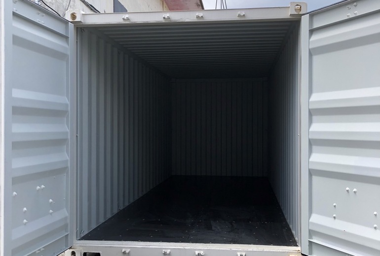 20F新品コンテナ　浦添市　ライトグレー色 3