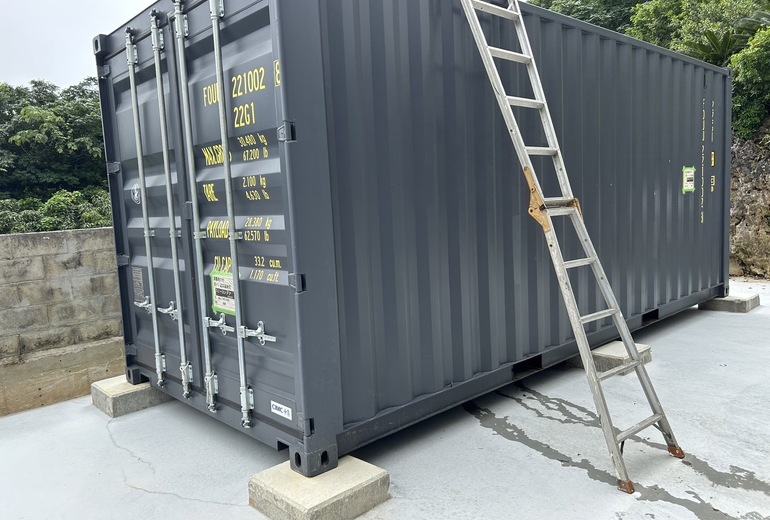 20F新品コンテナ　南城市納品（ダークグレー色） 1
