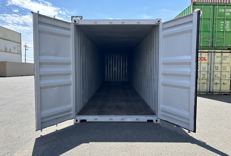 40Fコンテナ ★中古★ハイキューブ ライトグレー塗装 7