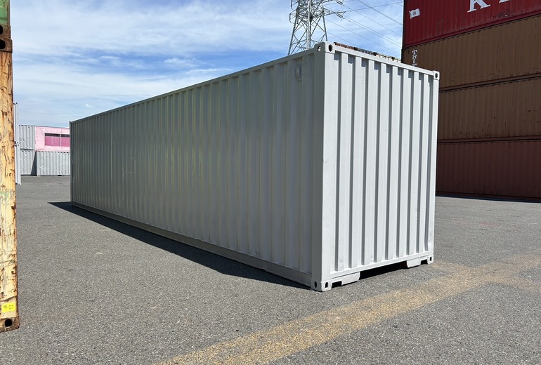 40Fコンテナ ★中古★ハイキューブ ライトグレー塗装 1