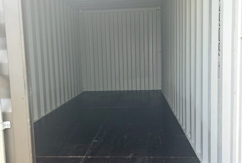 20F新品コンテナ　浦添市　アーミーグリーン色 2