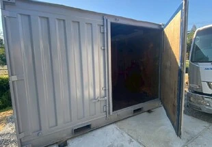 12F中古コンテナ　タッチアップ塗装