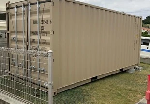 20F新品コンテナ　南風原町　ベージュ色