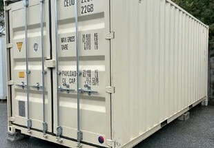 20F新品コンテナ　読谷村　クリーム色