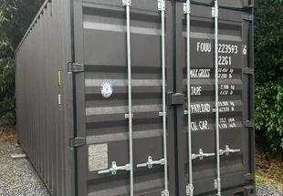 20F新品コンテナ　沖縄市　グレーブラウン色