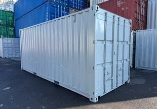 20Fコンテナ　★中古★　ライトグレー塗装　B品（ISOコンテナ規格海上コンテナ）