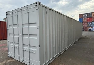 40Fコンテナ　★中古★ライトグレー塗装（ISOコンテナ規格海上コンテナ）