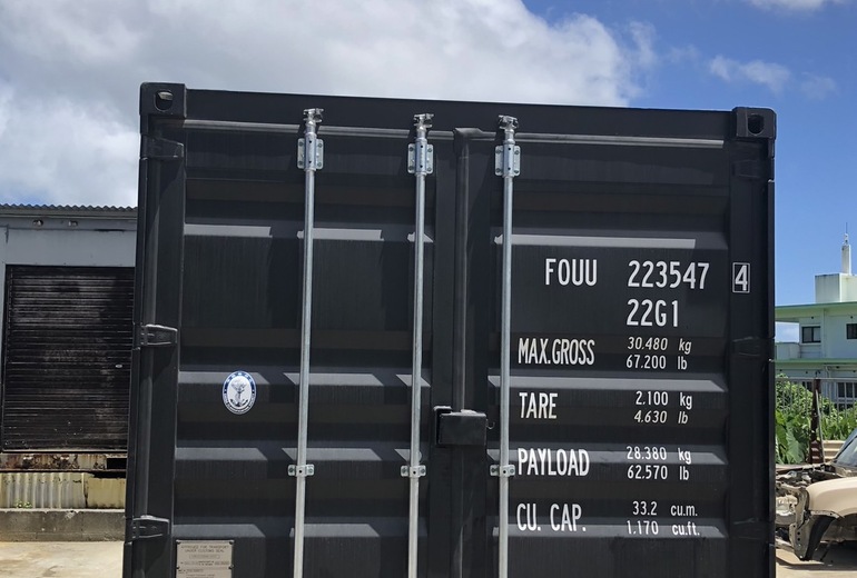 20F新品コンテナ　うるま市　ブラック色 2