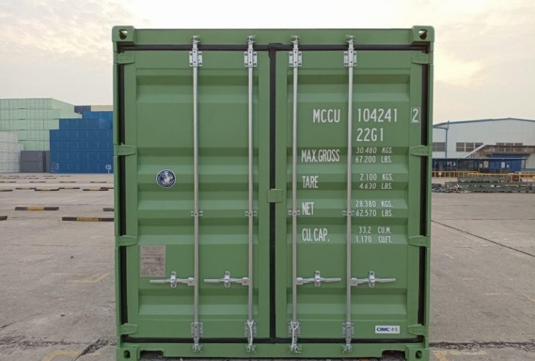 先行予約受付中♪20Fコンテナ ★新品★ レシーダグリーン色 （ISOコンテナ規格海上コンテナ） 3