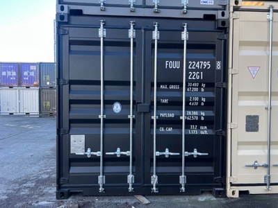 先行予約受付中♪20Fコンテナ ★新品★ ブラック色 （ISOコンテナ規格海上コンテナ） 2