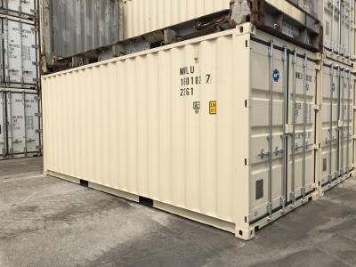 先行予約受付中♪20Fコンテナ ★新品★ アイボリー色 （ISOコンテナ規格海上コンテナ） 5