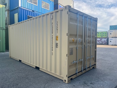 先行予約受付中♪20Fコンテナ ★新品★ ベージュ色 （ISOコンテナ規格海上コンテナ） 1