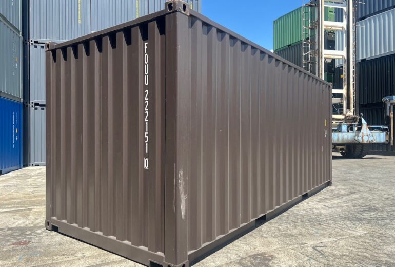 先行予約受付中♪20Fコンテナ ★新品★ ブラウン色 （ISOコンテナ規格海上コンテナ） 2